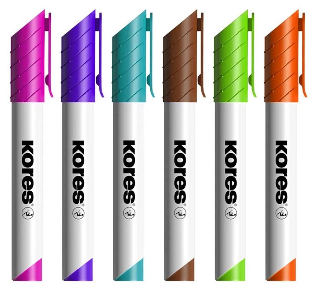 Kores Whiteboard Marker-Set 3mm Rundspitze, 10 Stück(e), Produktbild 