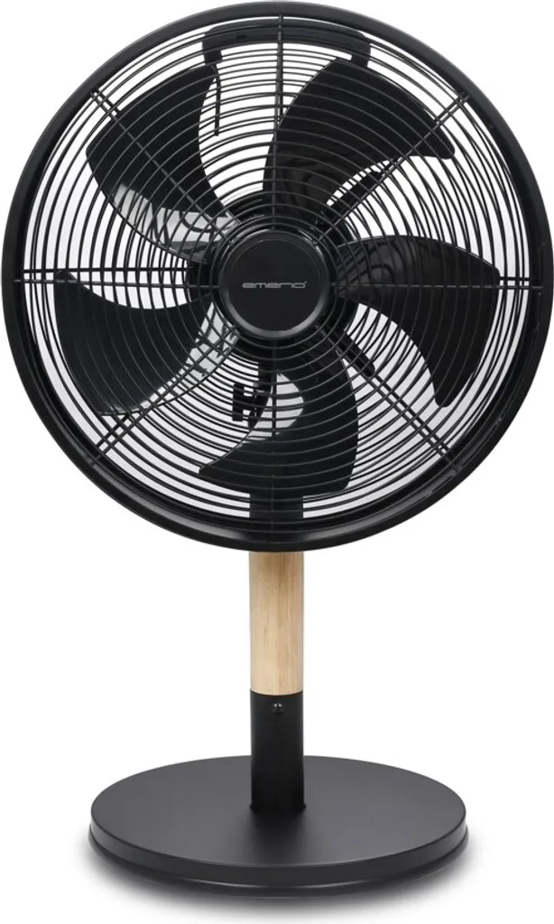 Emerio FN-114499.2 Ventilatore 30cm per Ufficio Nero Professionale