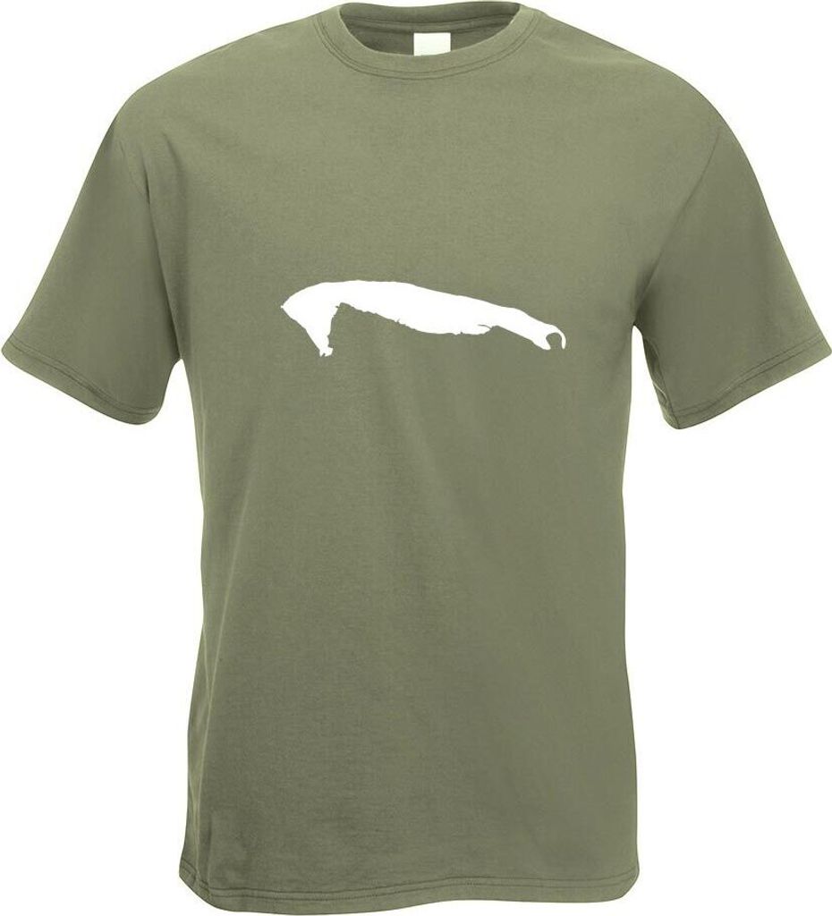 Kiwistar - T-Shirt - Olive - Wangerooge - Deutschland - Insel Motiv Bedruckt Funshirt Design Print - mit Motiv Bedruckt - Funshirt Design - Sport -...