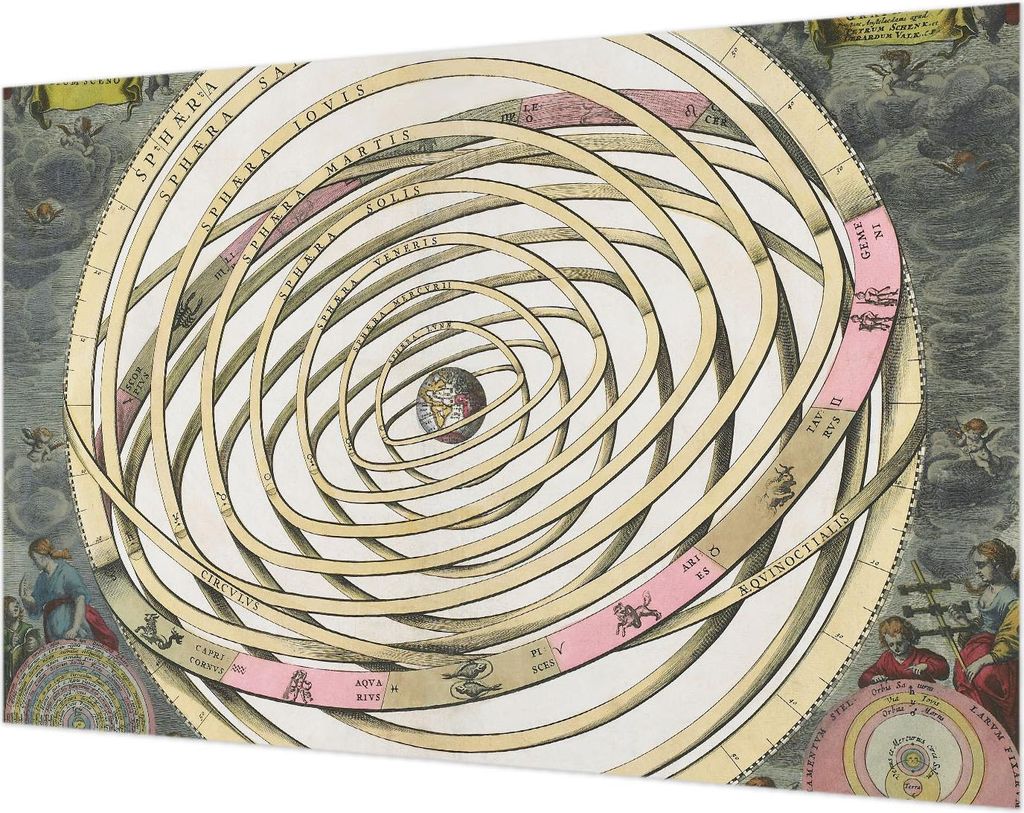 Wandtapete - Dekorative Tapete für Wohnzimmer- Tapetenfolie für Wanddekoration - 104x70 cm - Kosmische Spirale