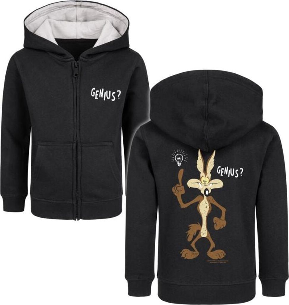Looney Tunes Kinder-Kapuzenjacke Unisex Metal-Kids - Genius schwarz 116