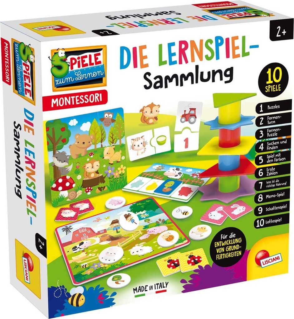 Montessori - Die Lernspielsammlung (10 pädagogische Spiele) Produktbild 