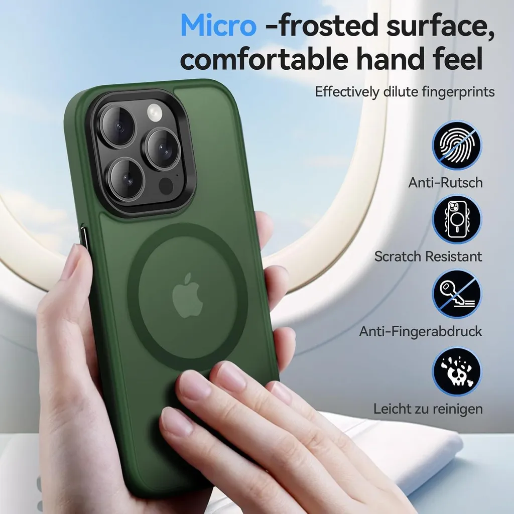 GONEZ Custodia magnetica in silicone per iPhone 15 Plus