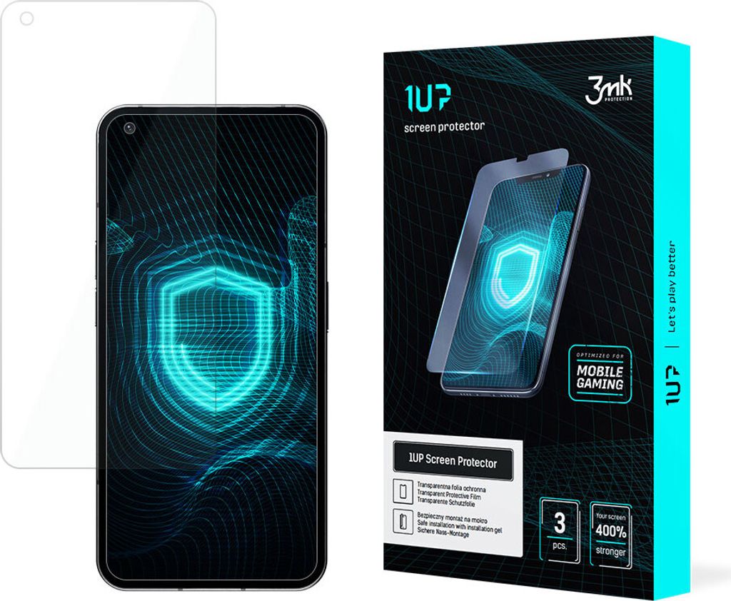 3mk Display Schutzfolie 1UP für Nothing Phone 1 transparent Gaming (3 Stück)