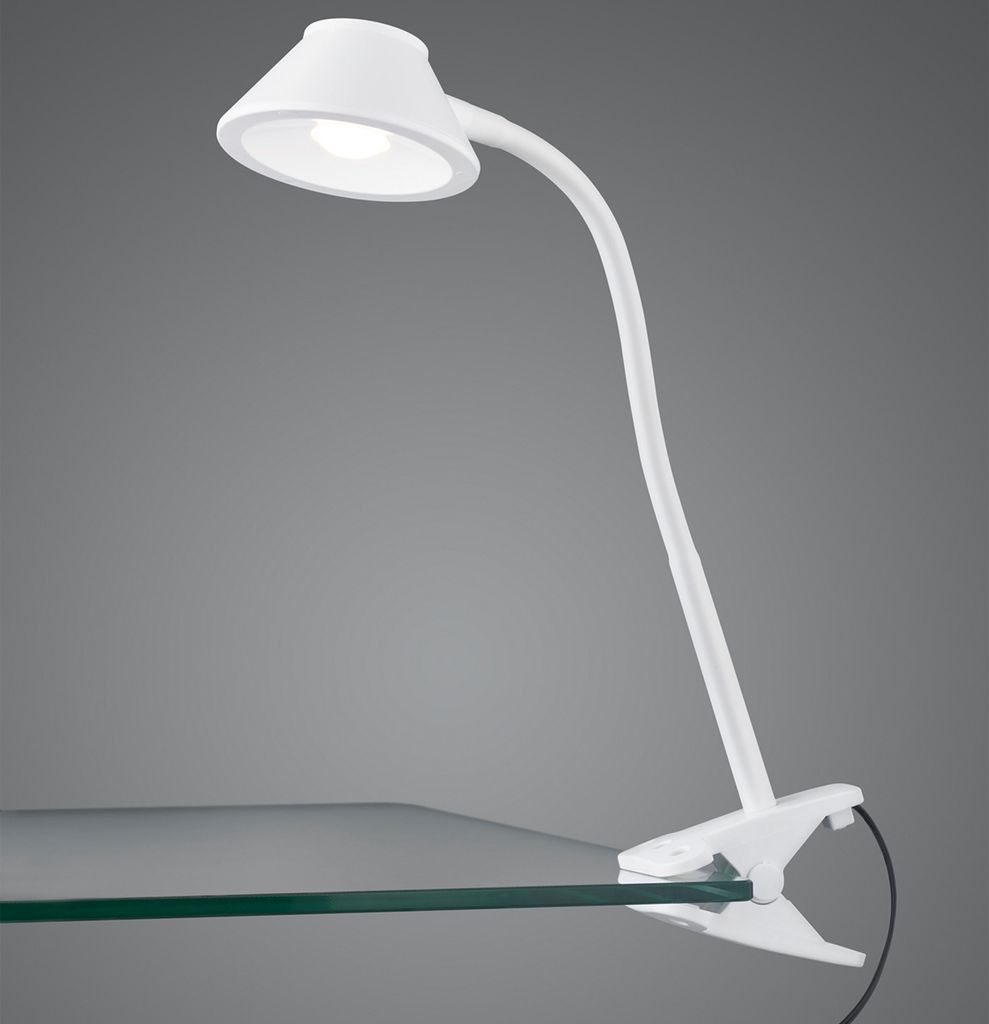REALITY LED-Klemmleuchte Berry R22191201 weiß, 3,5 W, 400 lm, 3000 K