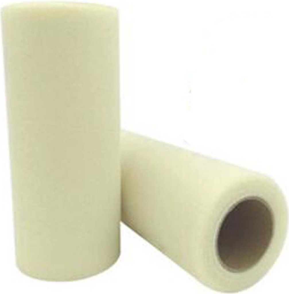 Tüllstoff 2 Rollen Bunt Tüll Meterware Tüll Rolle, Tüll Stoff Rollen, 15cm x 90M Tüllband Tüll Dekostoff, Tüllrolle für DIY Basteln Tutu R...