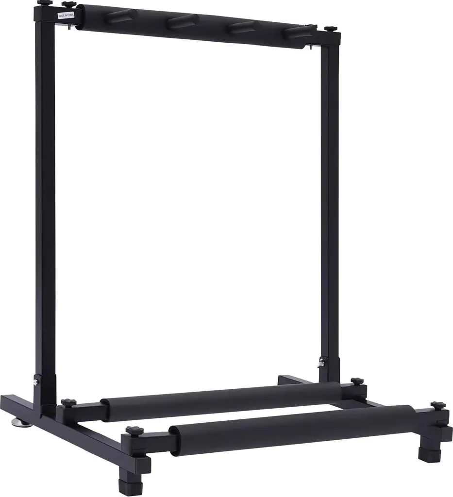 Support pour 3 guitares universel en plastique noir avec patins en gomme