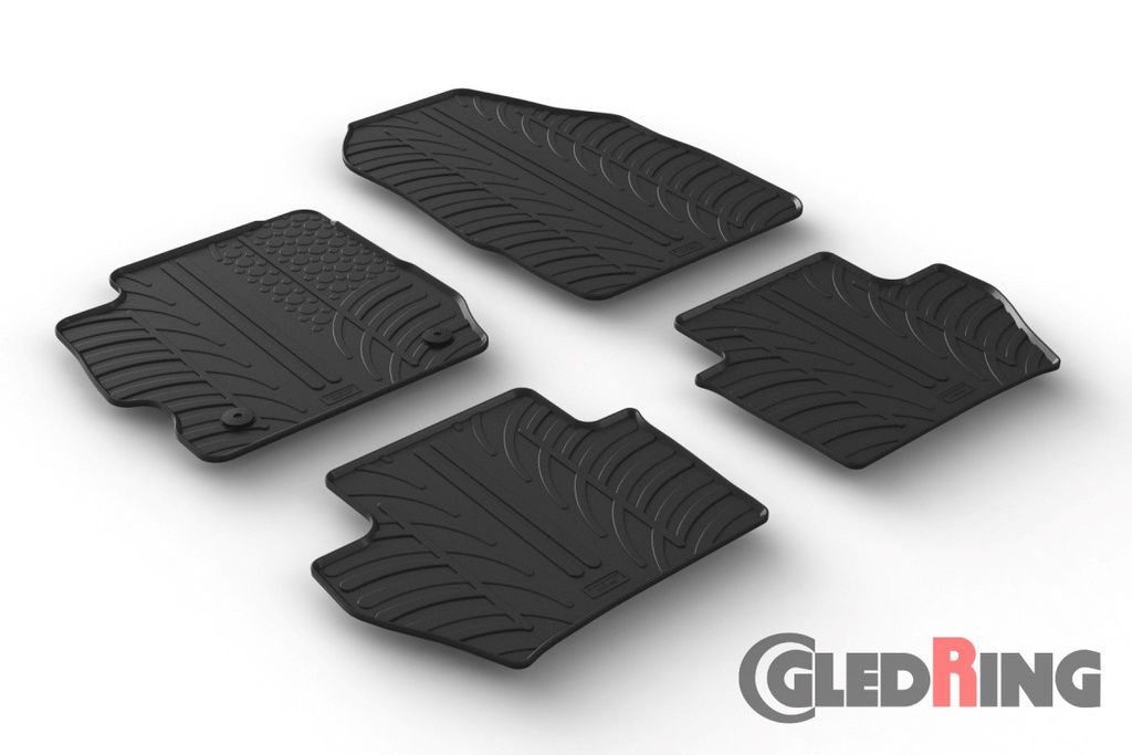 Tappetini in gomma per auto Ford Ka+ 2016-2020 Immagine del prodotto 