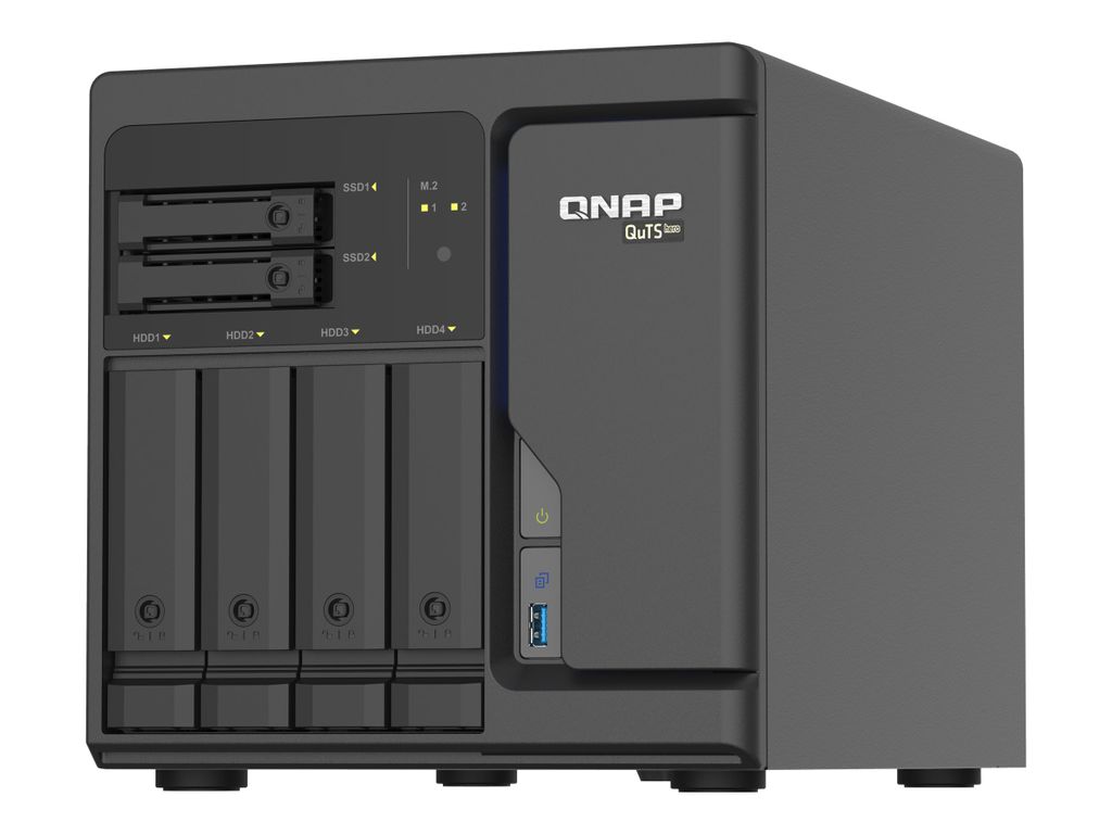QNAP TS-H686-D1602-8G - NAS-Server - 6 Schächte - SATA 6Gb/s - RAID RAID 0, 1, 5, 6, 10, 50, JBOD, 60 - RAM 8 GB - 2.5 Gigabit Ethernet - iSCSI Su...