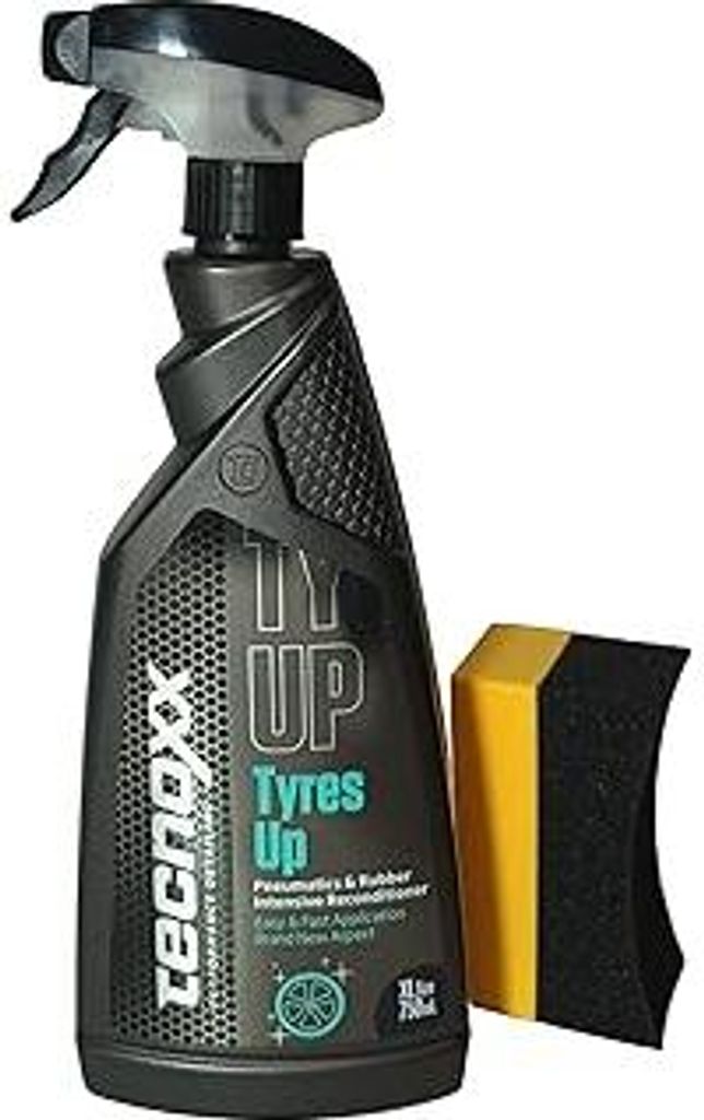 Tyres Up - Glanzmittel und Feuchtigkeitsspender für Autoreifen und Gummi - UV-Schutz, intensiver Glanz und sofortiges Ergebnis - 750 ml mit Sprüh...