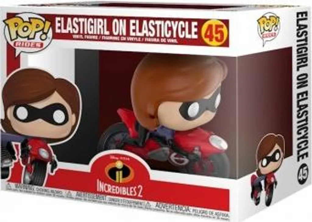Funko Pop 45 Elastigirl Elasticycle - Figurine Collection Vinyle 12cm - 4