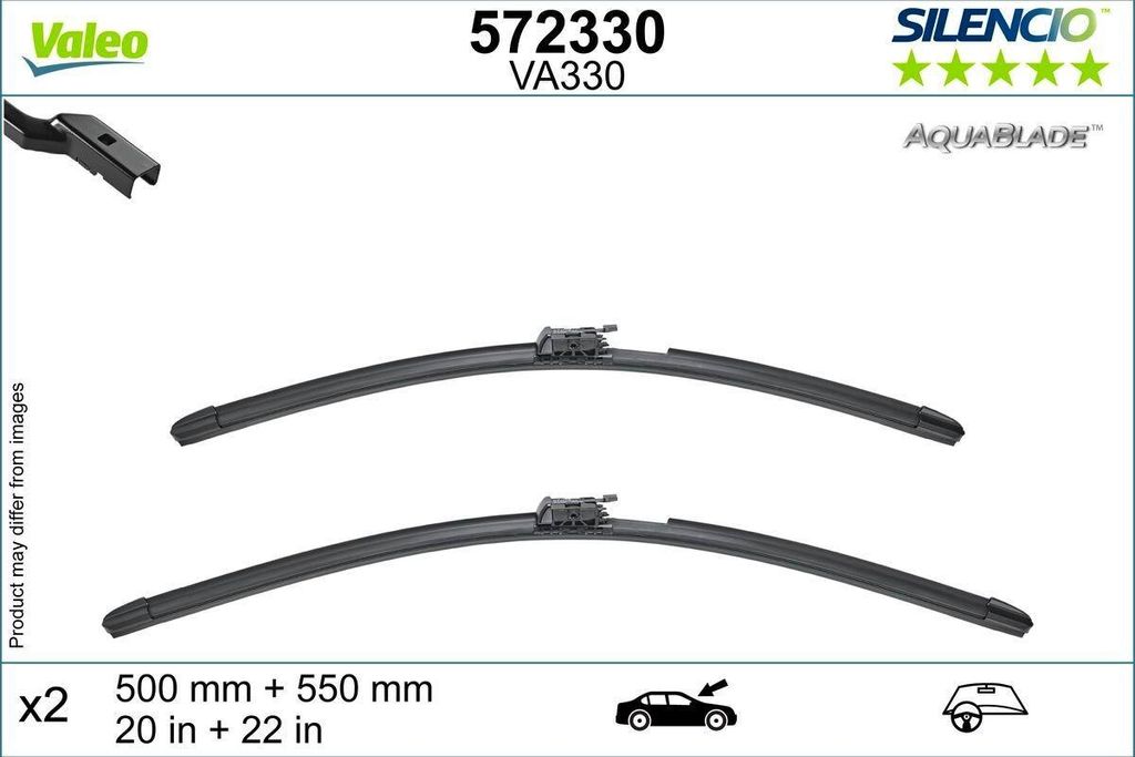 Wischblatt vorne Flachbalkenwischblatt mit Spoiler VALEO für MERCEDES-BENZ SL