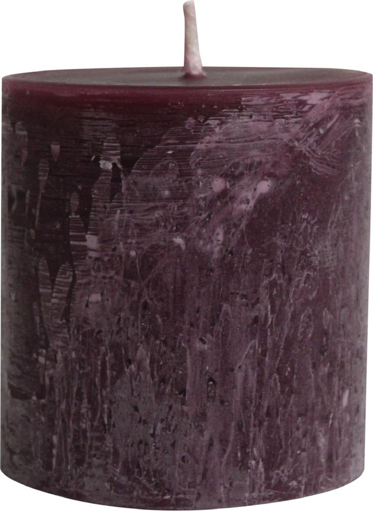PTMD – Rustikale Outdoor-Kerze – Lila – 15 x 15 x 16 cm