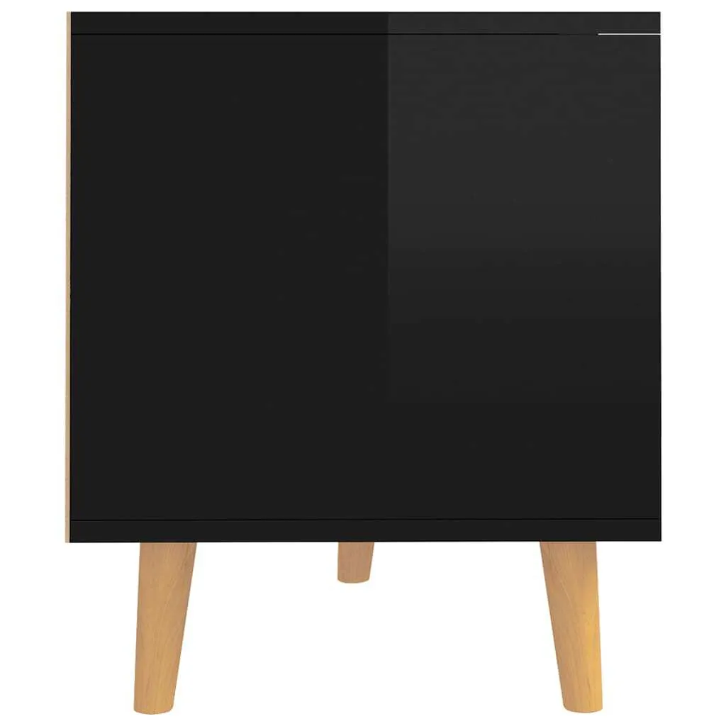 Mobile Supporto TV 90x40 cm Nero Lucido - Resistente e Stabile - 6