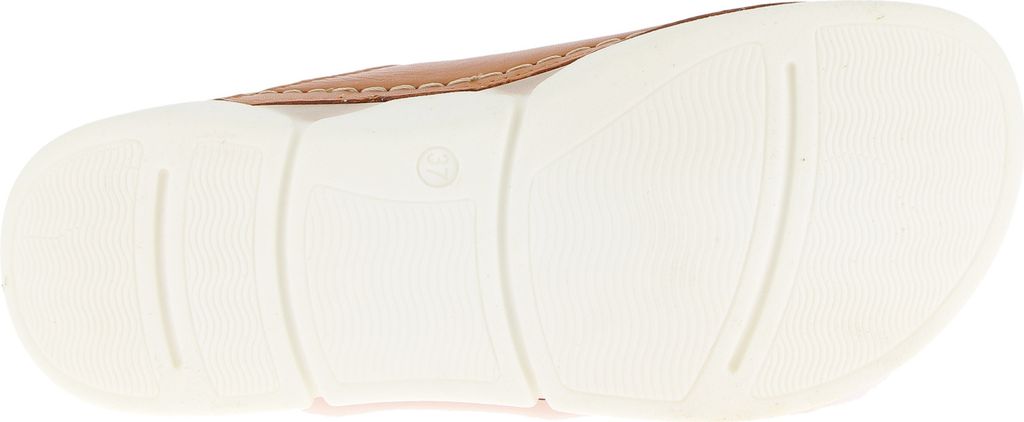 Andrea Conti Damen Pantolette zwei Riemen Leder sportliche Laufsohle 0521700, Größe:38 EU, Farbe:Braun