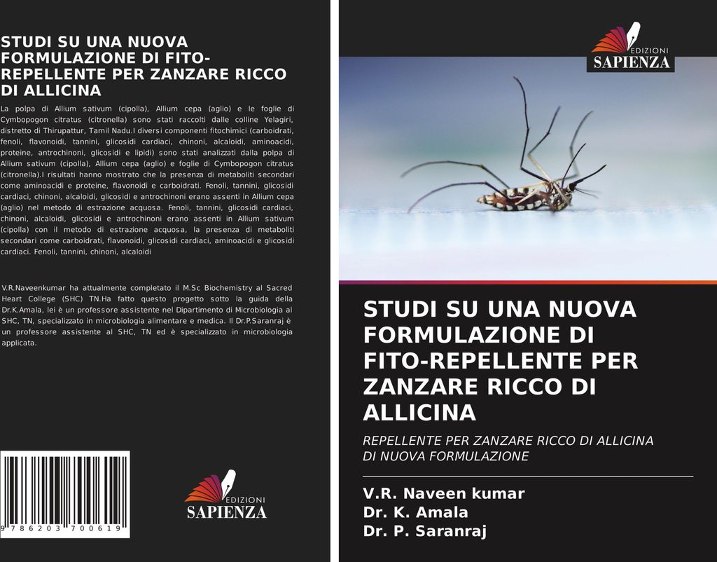 Studi Su Una Nuova Formulazione Di Fito-Repellente Per Zanzare Ricco Di Allicina
