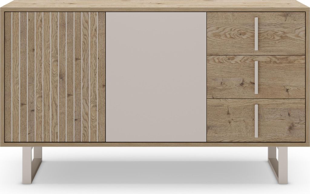 Marckeric – Millay Sideboard – Grau – 140 x 40 x 80 cm