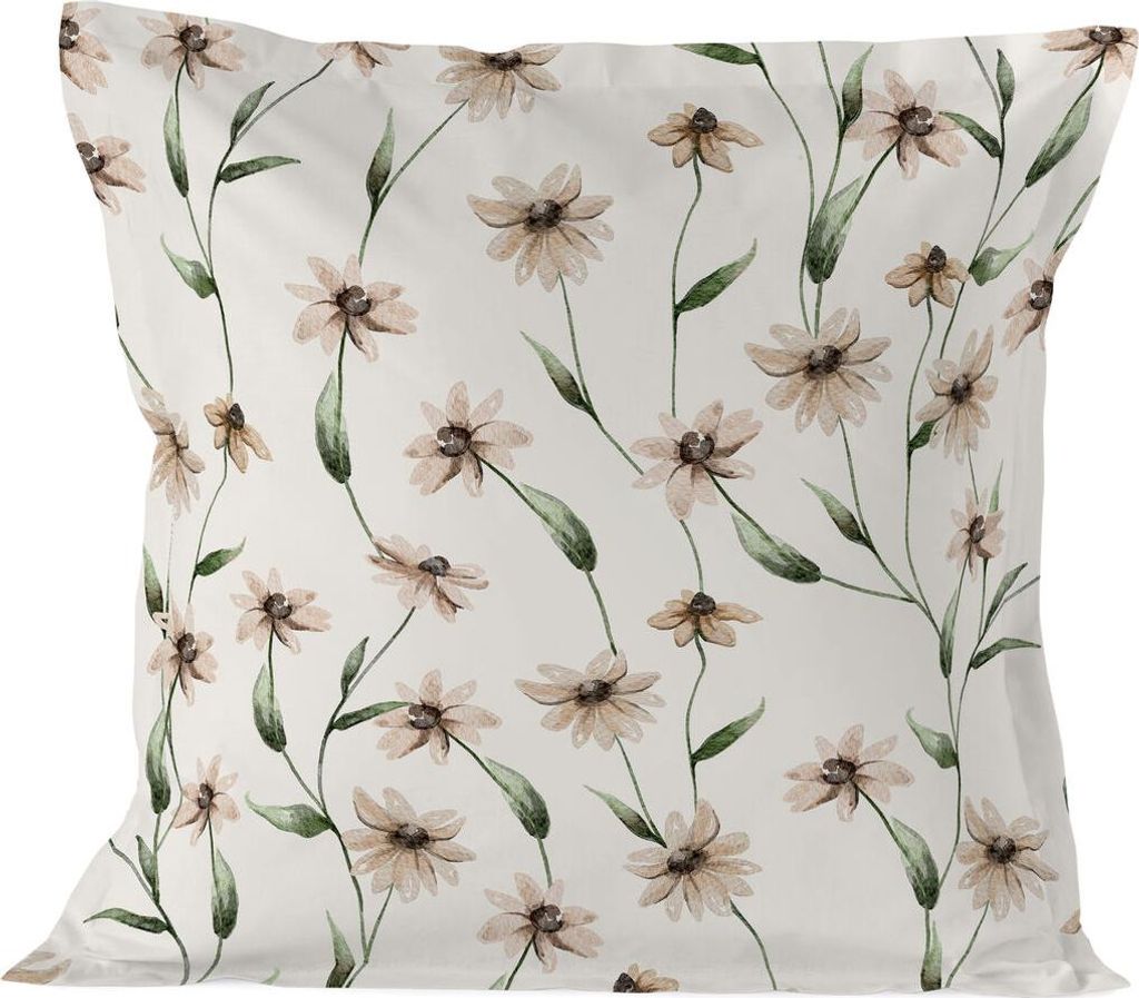 Tinny bloom Kissenbezug 60x60 cm 100% Baumwolle Hergestellt in Europa
