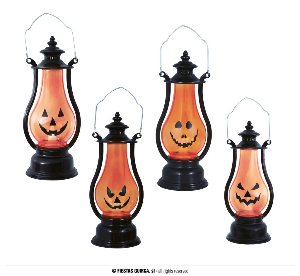 Halloween Kürbis Laterne Dekoration Grusel Stimmungsschöpfer Garten Party Ambiente Tasche, Farbe: Orange