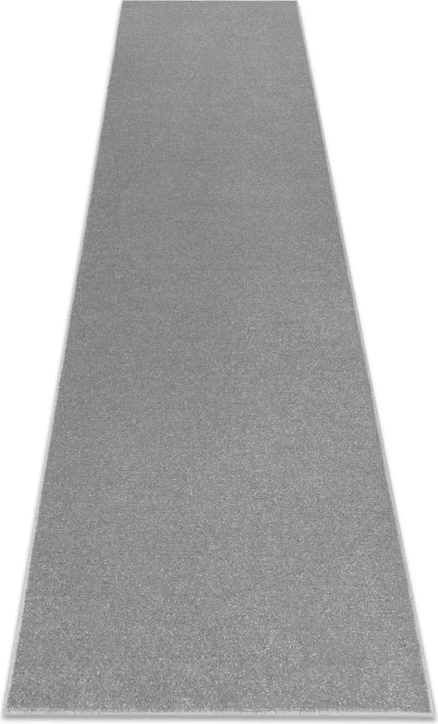 Grand tapis de passage gris argenté ETON 152 de 350 cm de longueur