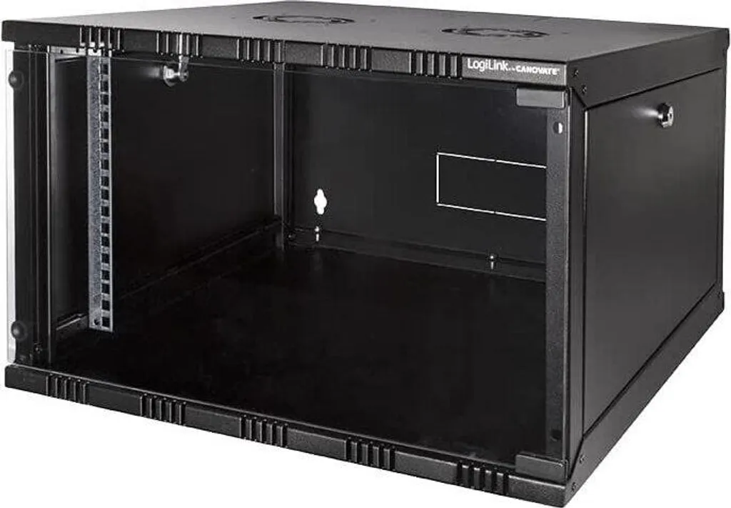 Baie de Brassage 6U 19 Pouces Logilink avec Porte en Verre Sécurisé