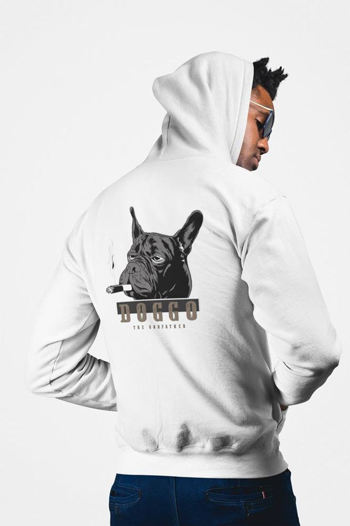 D&B Uni Hoodie ZIPST00177 Doggo Weiß-Größe S