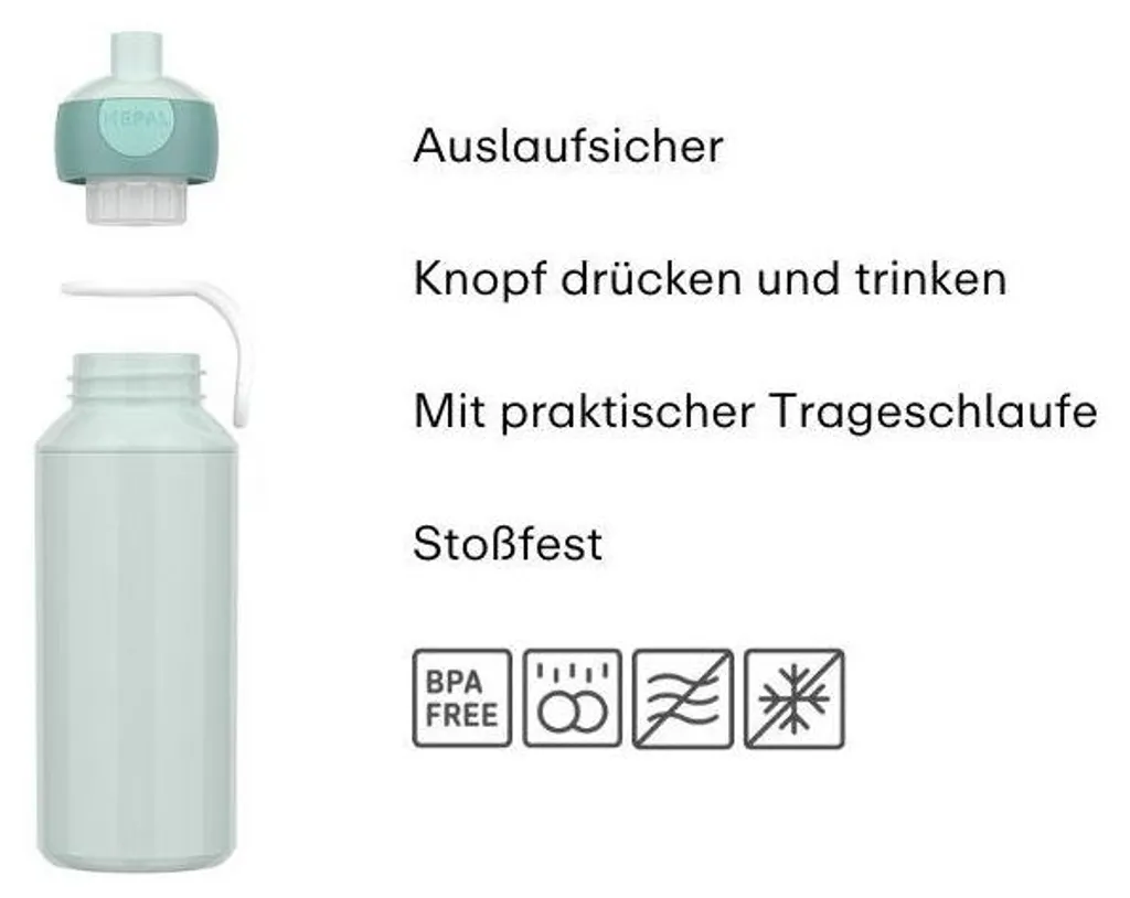 Mepal trinkflasche pop-up campus 400 ml - cool blue - 4