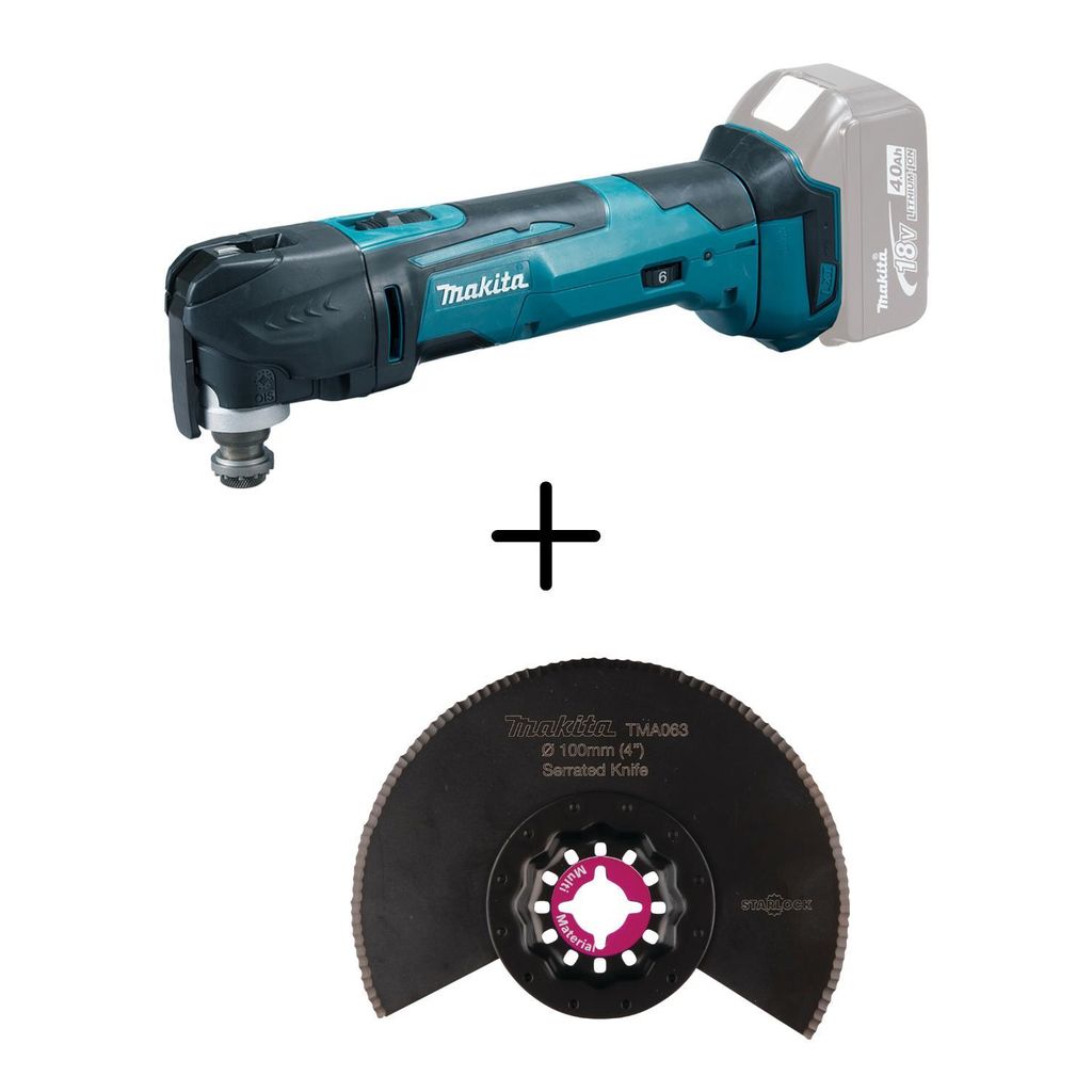 Makita Akku-Multifunktionswerkzeug DTM51Z 18V + Segmentsägeblatt TMA063 B-64967