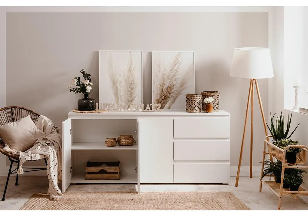 Optimisez votre rangement avec le buffet 3 tiroirs L178,5 cm robuste - 9