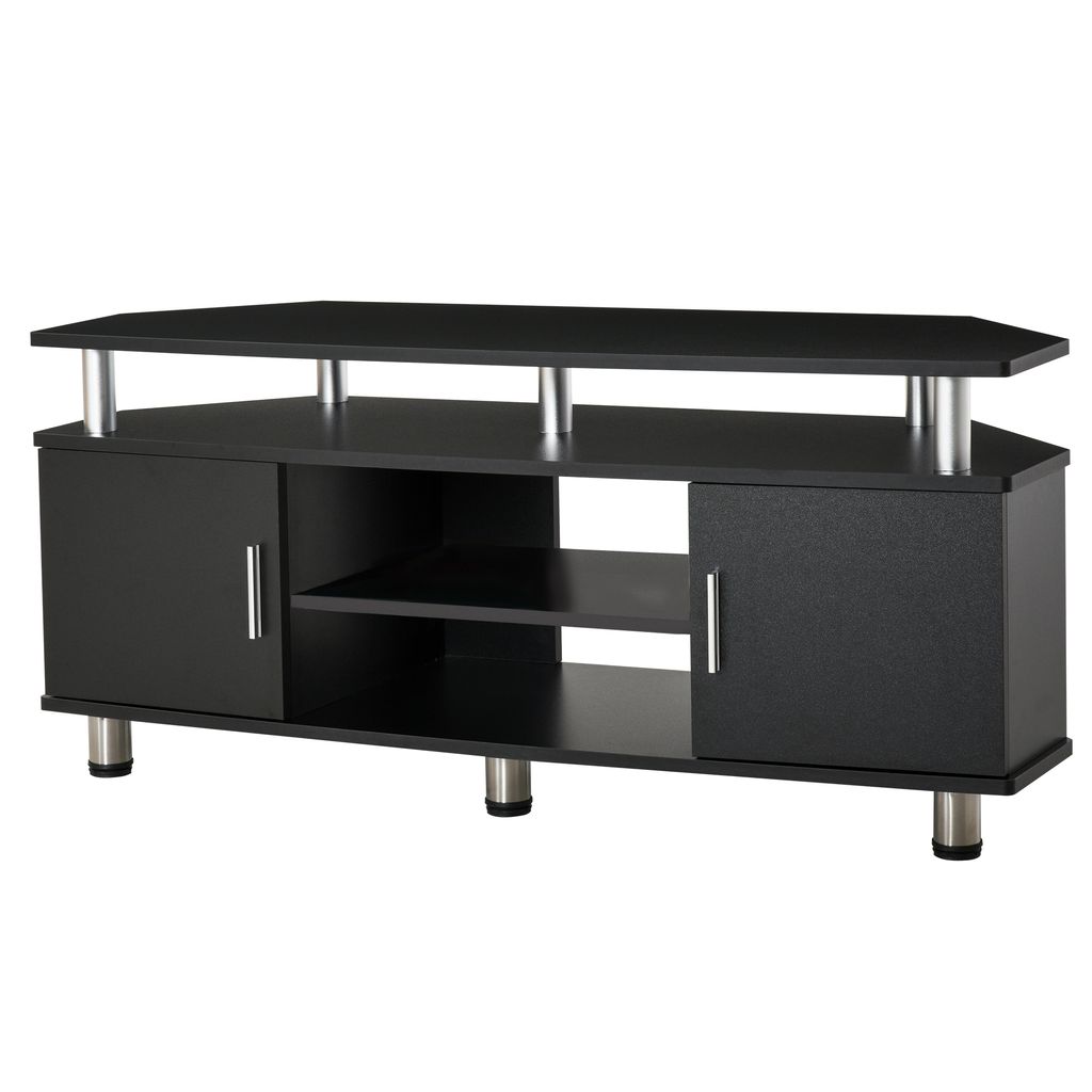HOMCOM Meuble TV meuble télé bois banc TV pour téléviseur Image du produit 