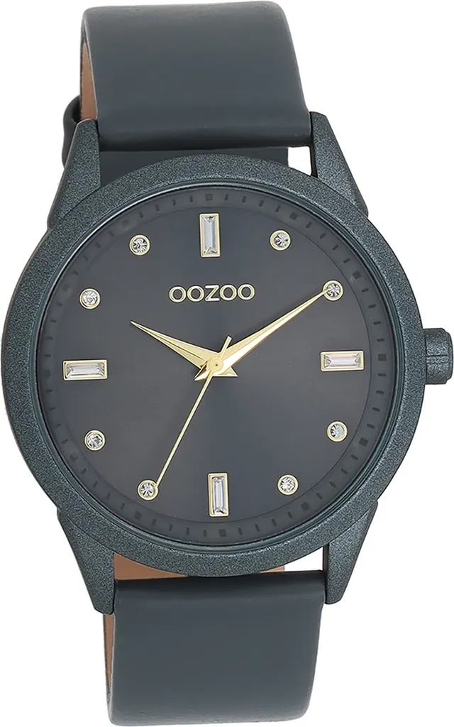 Orologio Analogico Oozoo D2UOC11289 Donna - Cinturino Grigio Pelle