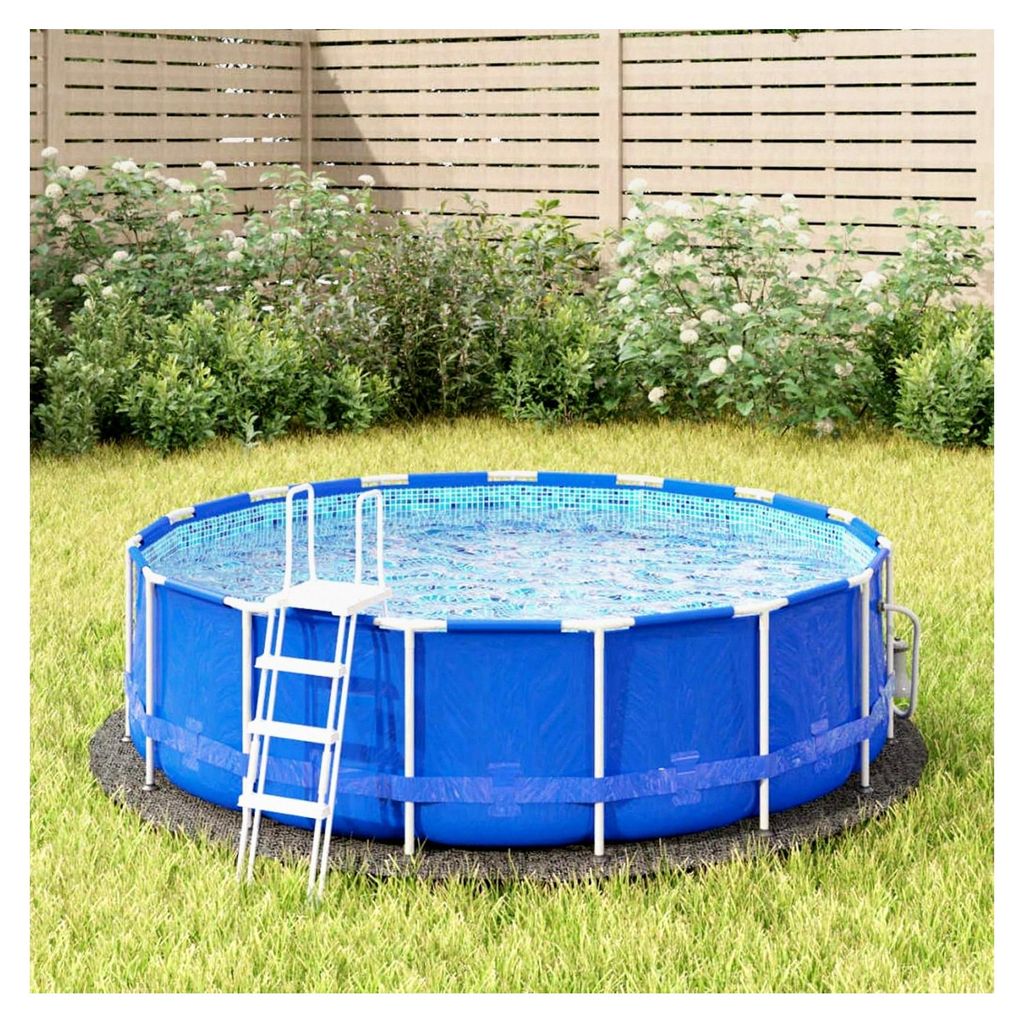 Pool-Bodentuch, wasserdichtes Geotextilgewebe, Ø244 cm, aus Polyester, rutschfeste Unterlage für Swimmingpool, Garten und Außenbereich