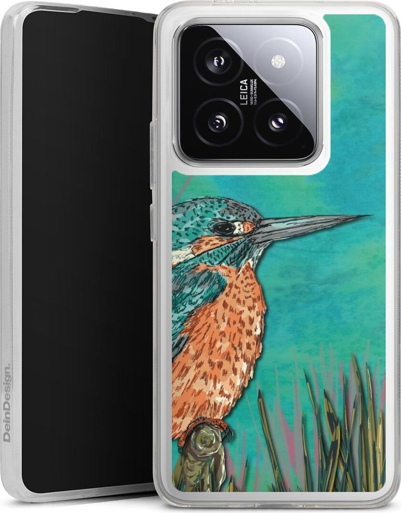 DeinDesign Handyhülle für Xiaomi 14T Pro Silikon Hülle Case Smartphone Schutzhülle Malerei Tiere Vogel