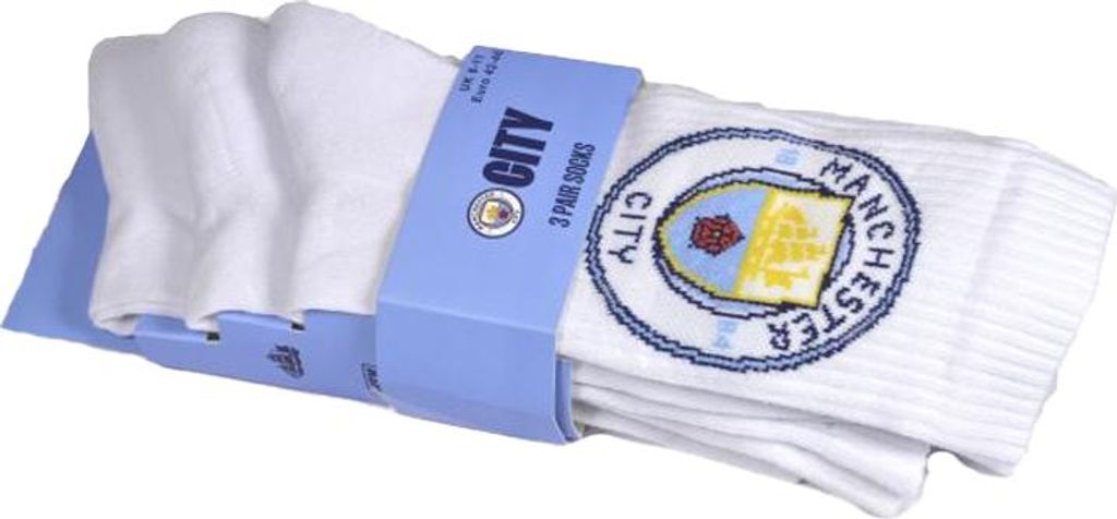 Manchester City FC - Ponožky pre mužov/dámy unisex (3-pack) Obrázok produktu 