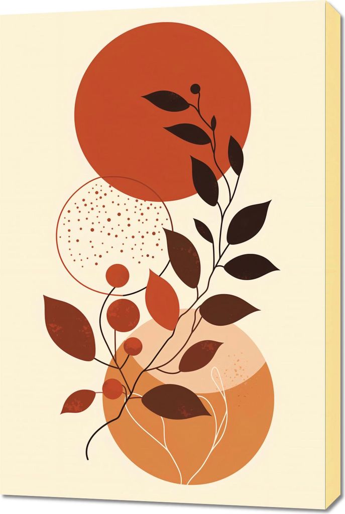 Bilder für das Wohnzimmer Boho modern 60x90cm Farbton Palette