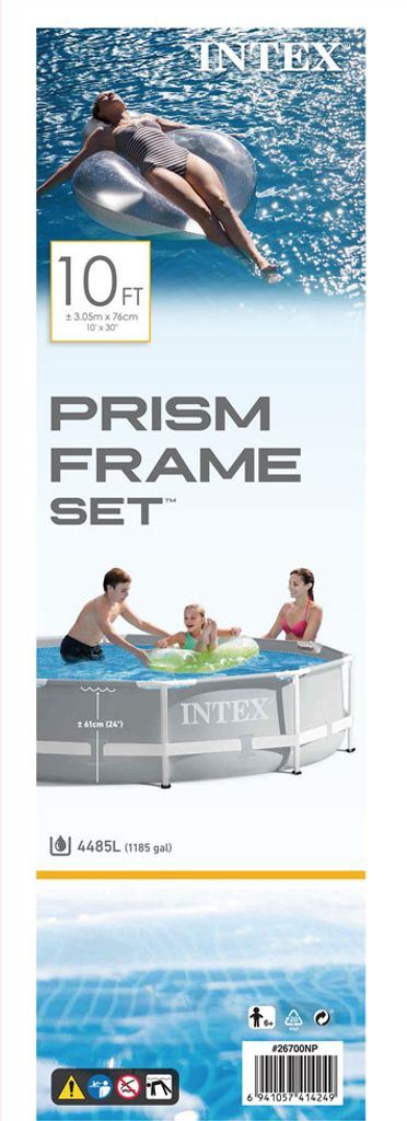 Intex Prism Rondo Ø 305 x 76 cm Frame Pool Set, Hellgrau Produktbild 18