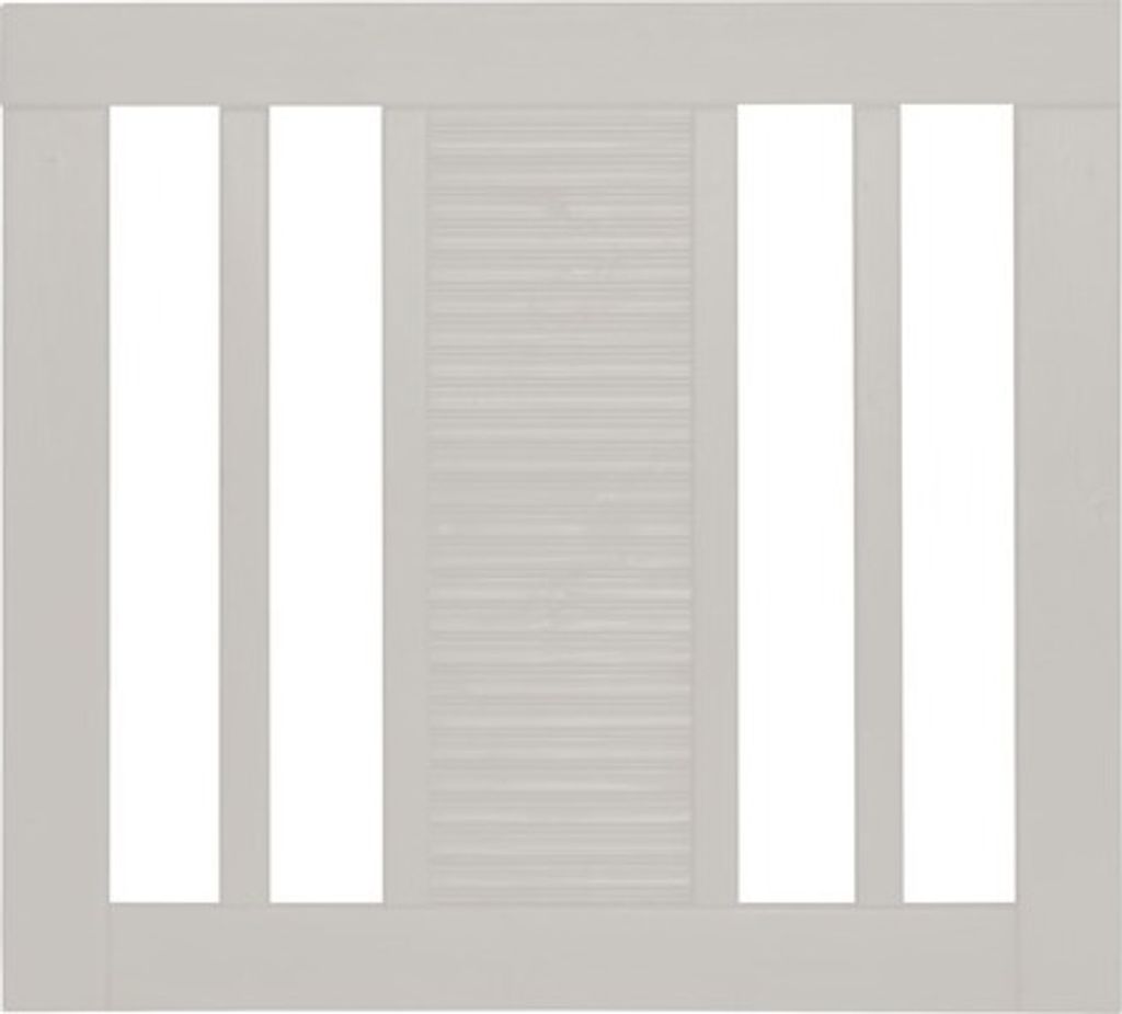 Einzeltor Konsta Fenris ohne Schloßfräsung 90 x 90 cm cremeweiß