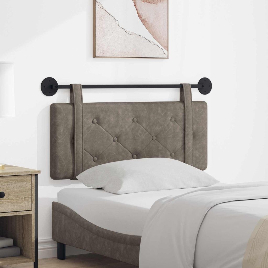 (Robust Möbel)Hängevorderseite Wandmontiert 1 PC eleganten Look - CLORIS - für Schlafzimmer - Grau 100 cm Antikes Polyurethan- Kopfteile Neu...