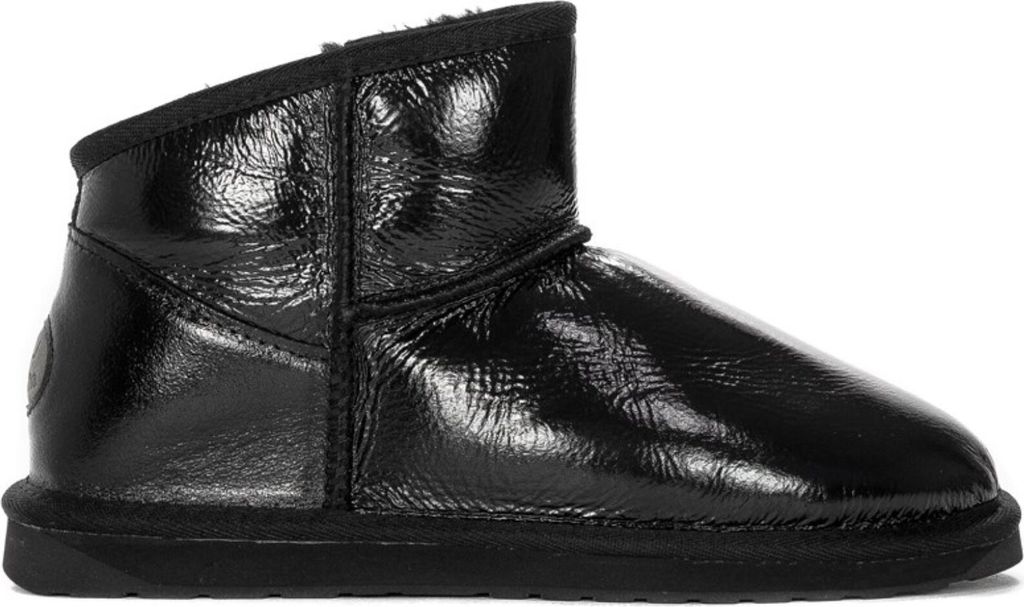 Emu Schuhe Australia Botki Damskie Aarons Glossy Black, W12922Black