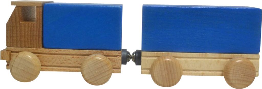 Holzspielzeug Lastzug bunt Länge ca. 15 cm NEU