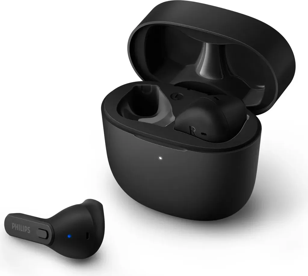 Écouteurs TWS Philips TAT2236BK Bluetooth avec Boîtier de Charge Compact