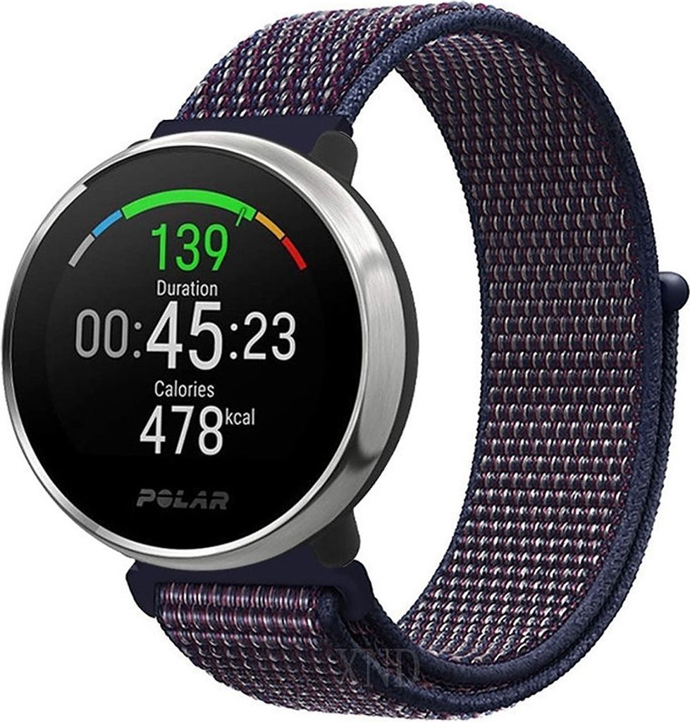Strap-it Polar Unite Nylonarmband (Lila-Blau)
