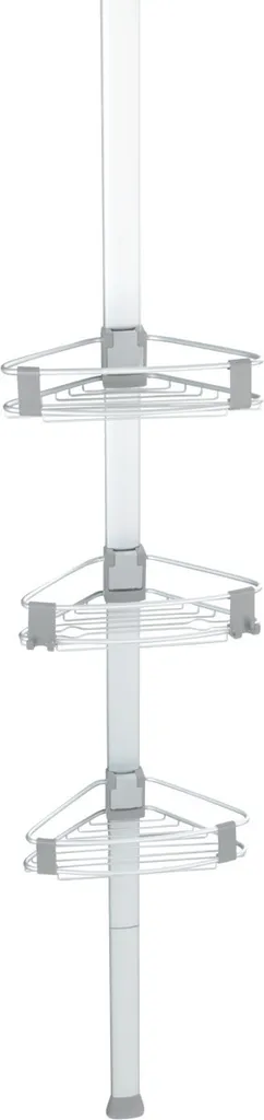 Rangement de douche Purio télescopique pour optimiser l'angle du mur