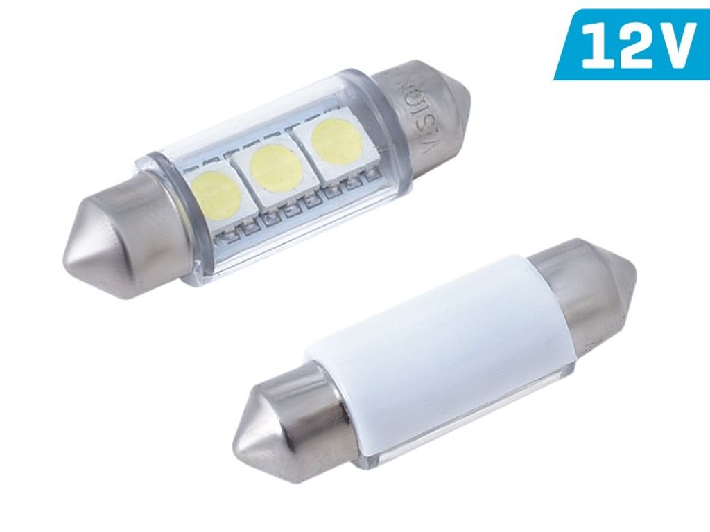 VISION Soffitten SV8.5 36mm 12V 3x 5050 SMD LED Glühbirne, Produktbild 