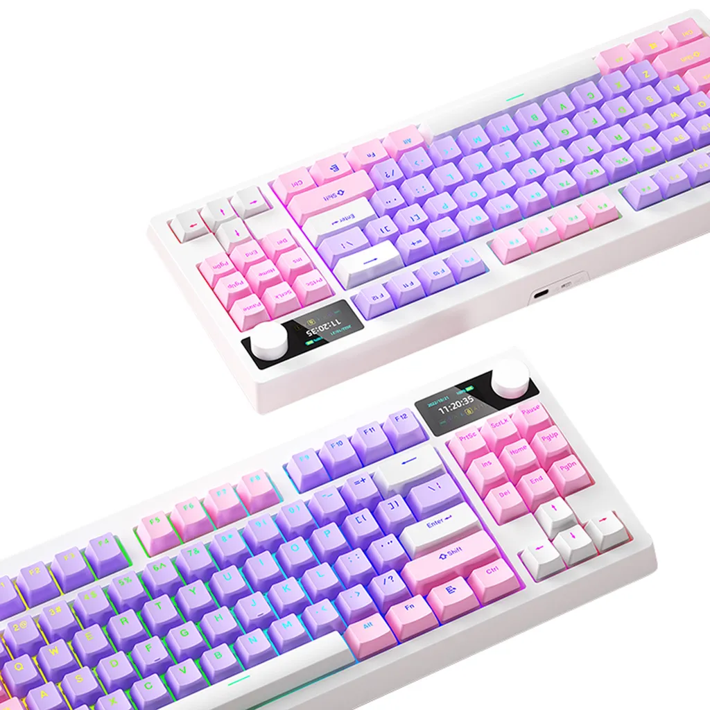Clavier mécanique sans latence avec switchs interchangeables YK830