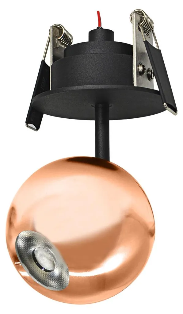 Luminaire LED 8,5W Haute Fidélité CRI93 Or Rose Orientable 3000K Bora