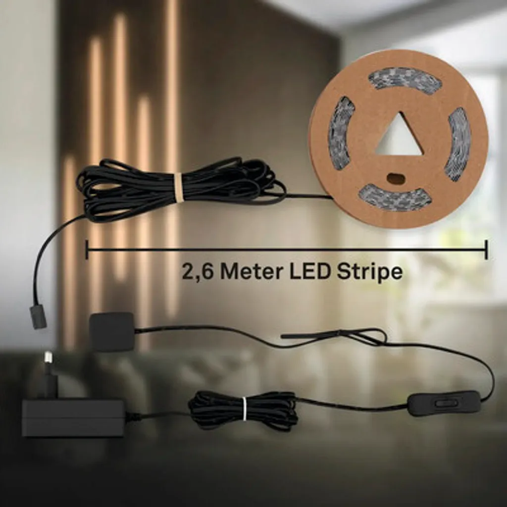 Solution LED pour Panneau Décoratif 260cm : Kit Prêt à Poser Briloner - 15
