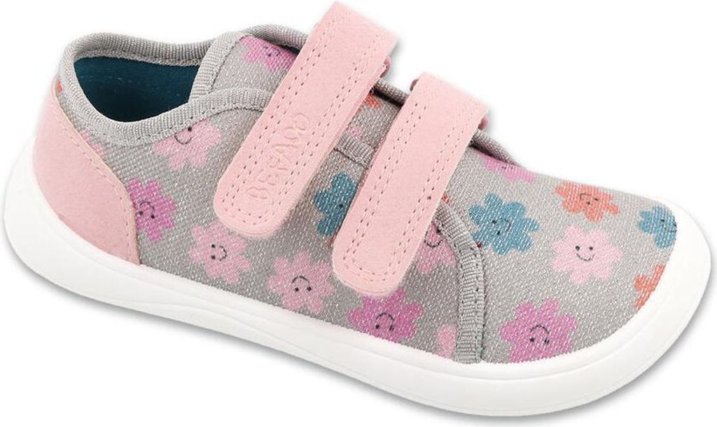 Befado Barefoot 141X001 grau-rosa flexi