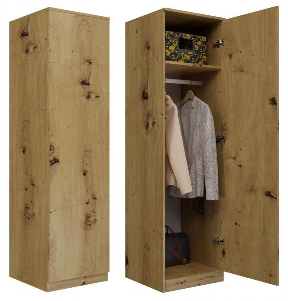 Armoire pour hall d'entrée JOONAS - chêne artisanal Image du produit 