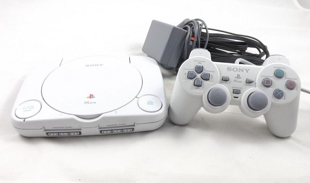 Sony Playstation One / 1 PS1 Slim Konsole Weiß + Original Produktbild 